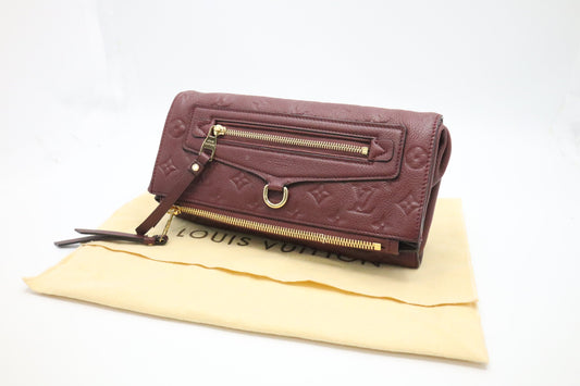 Louis Vuitton Petillante Flamme Empreinte Leather Clutch Bag