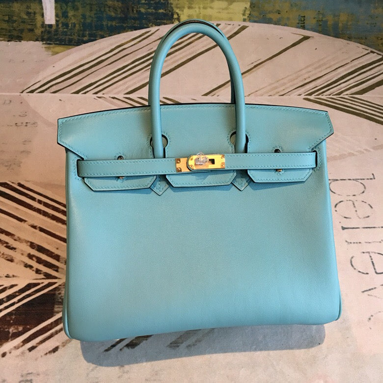 Top Quality Birkin Light For Women Toned Blue Gold Travel Bag