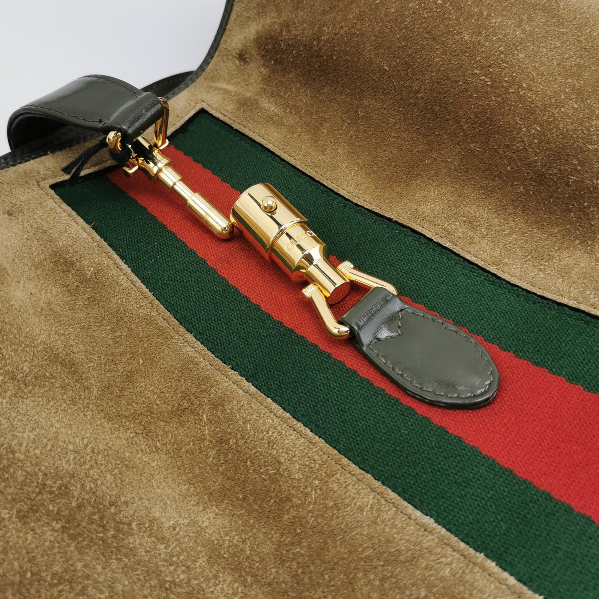 Gucci Jackie Large And Shoulder Bag With Long Leather Suede