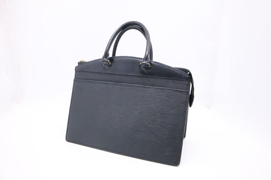 Louis Vuitton Riviera Black Leather Epi Handbag Leather 2