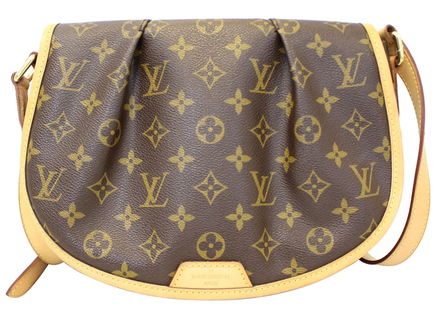 Louis Menilmontant Pm Shoulder Bag Canvas Monogram
