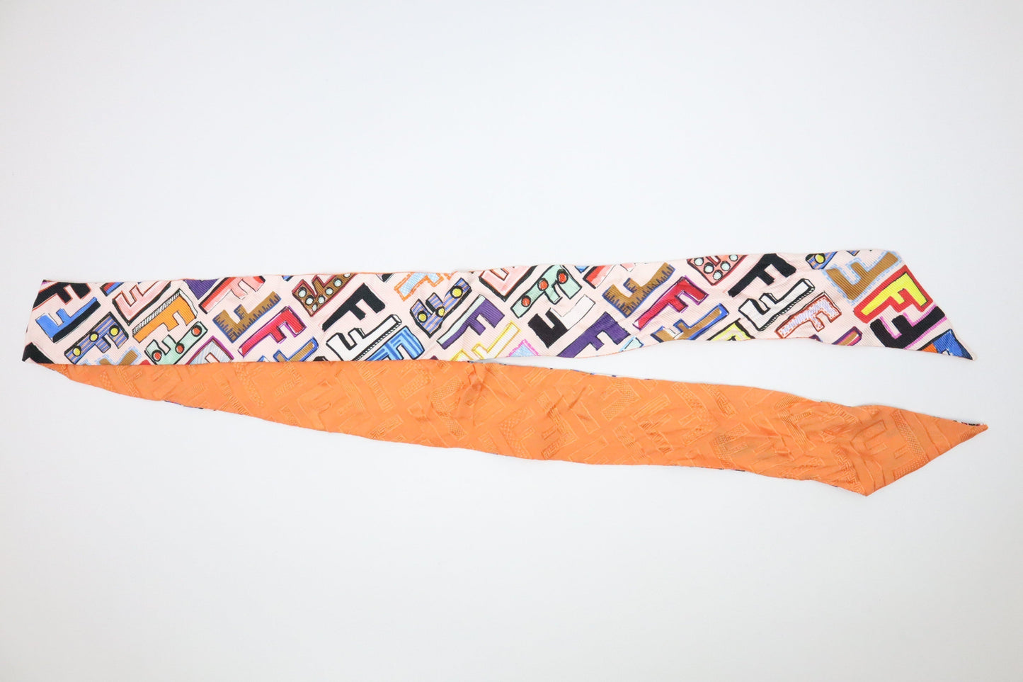 Fendi Twilly In Handbag Multicolor Scarf