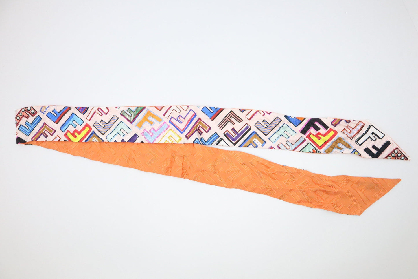 Fendi Twilly In Handbag Multicolor Scarf
