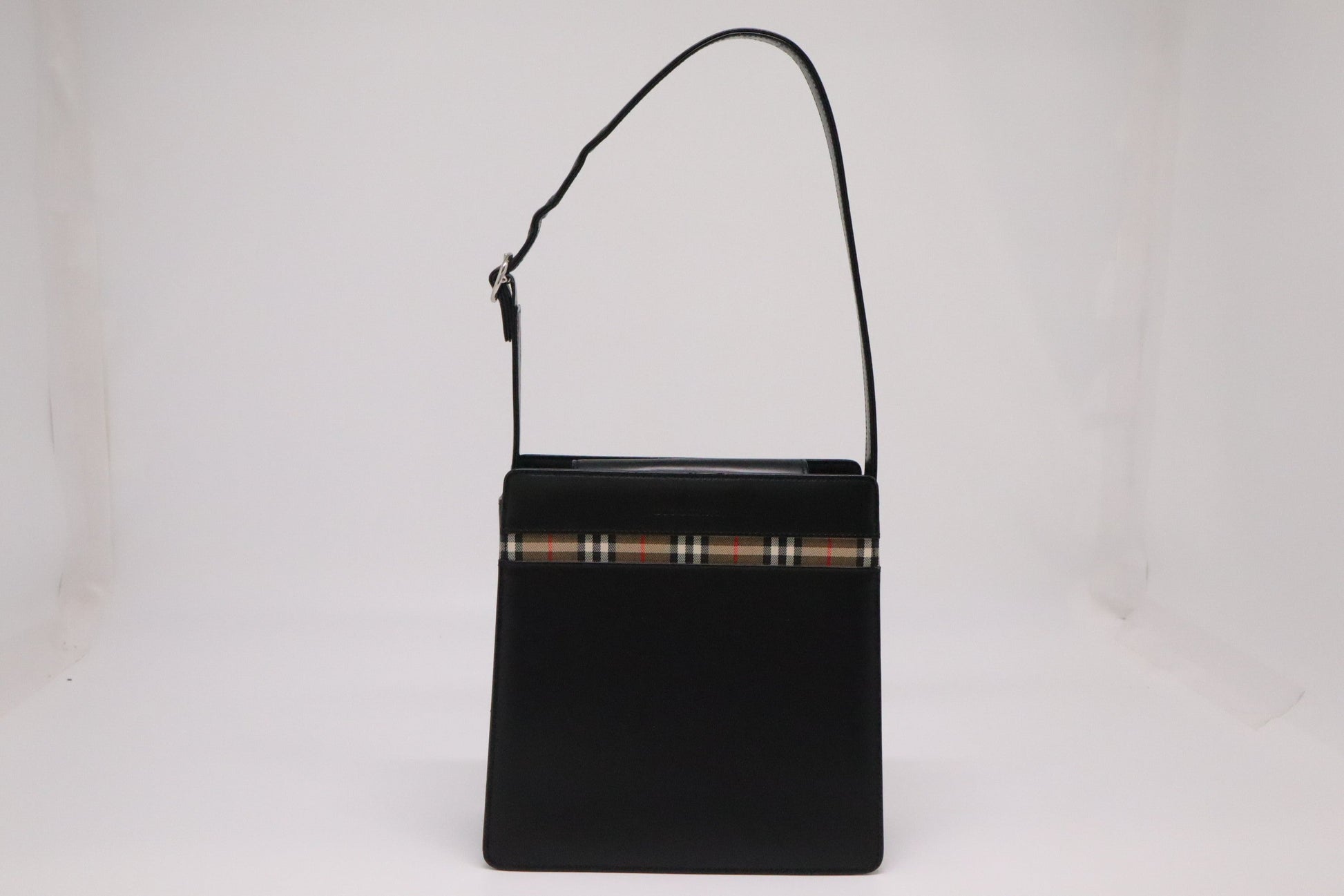 Burberry Shoulder Bag In Leather Black In Black Leather