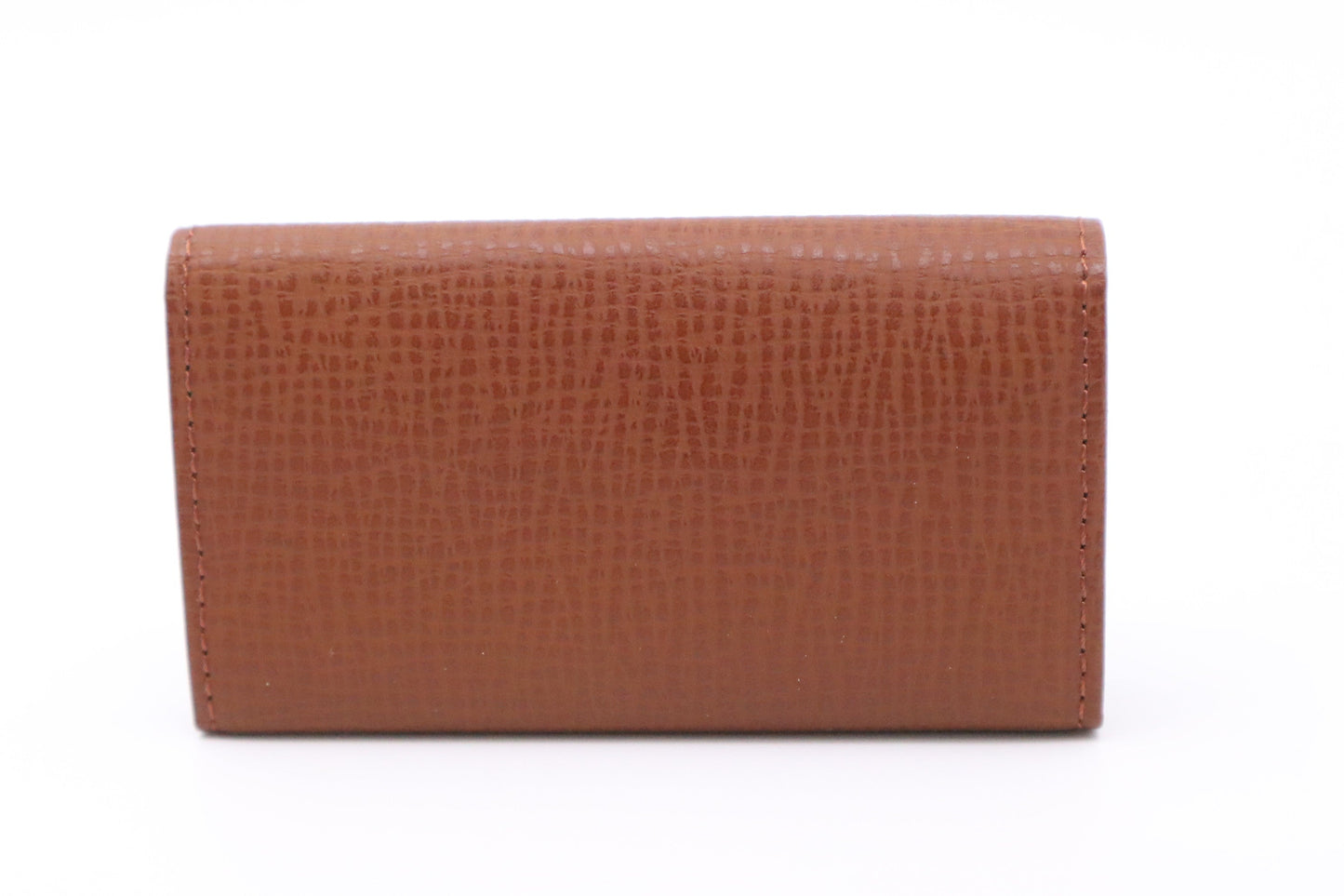 Burberry Key Case In Handbag Leather Brown Travel Bag In Brown Leather