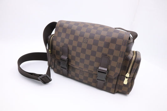 Louis Vuitton Reporter Melville Ebene Canvas Damier Handbag