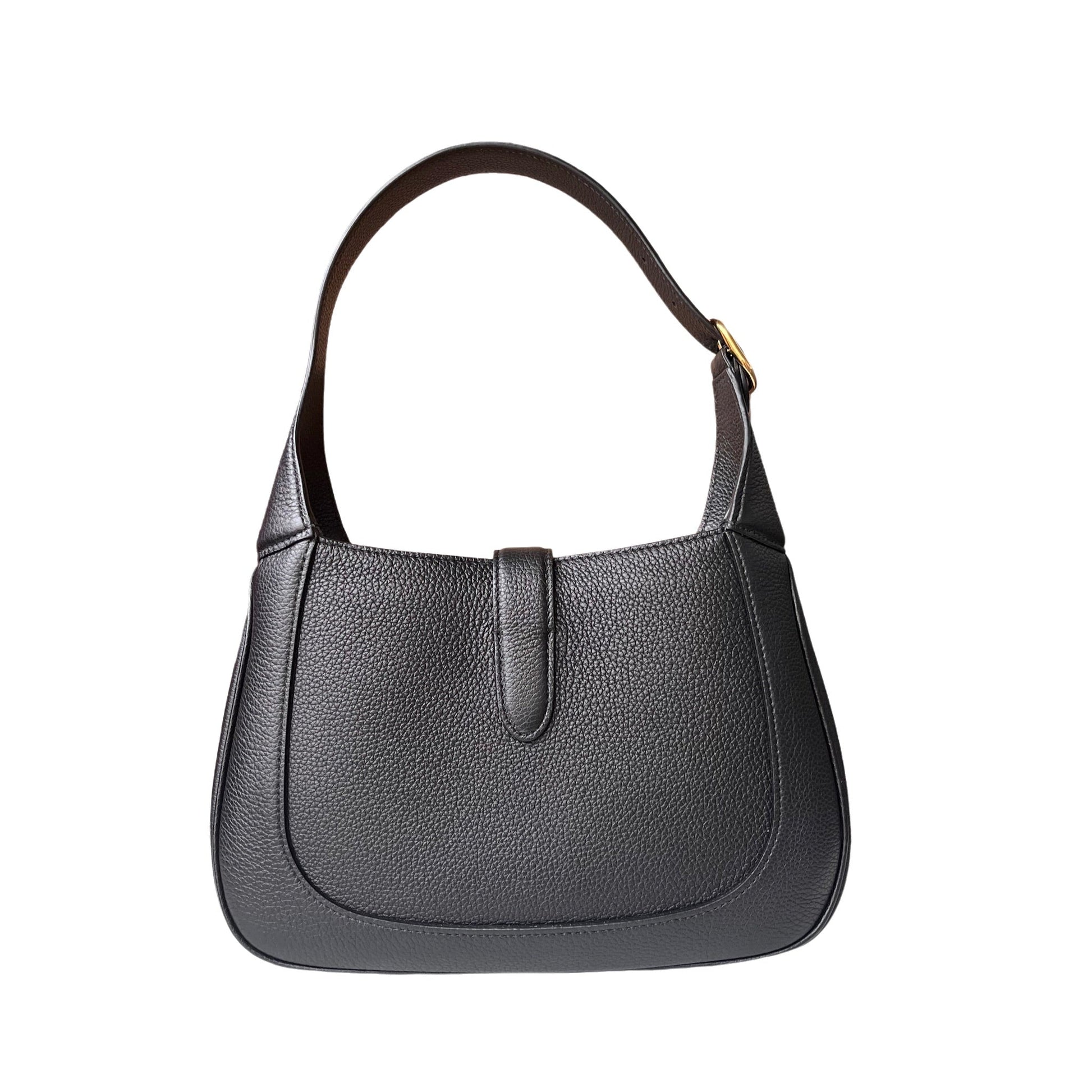 Gucci Jackie Pebbled Bag Leather Black Travel Bag
