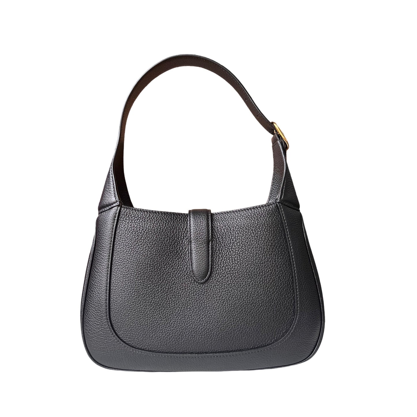 Gucci Jackie Pebbled Leather Black Small Handbag