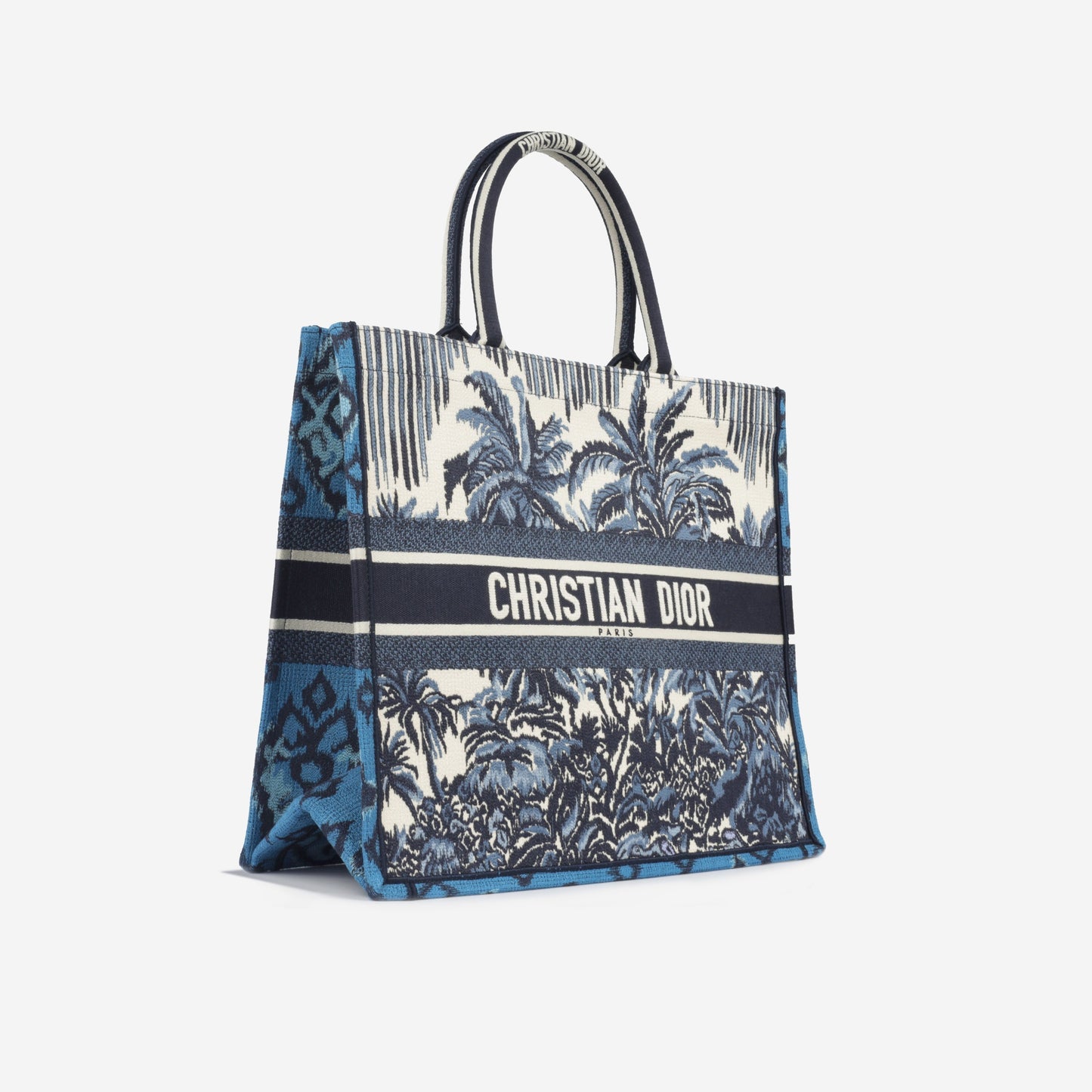 Dior Christian Book Tote Large Tote Bag Palm Toile Immaculate