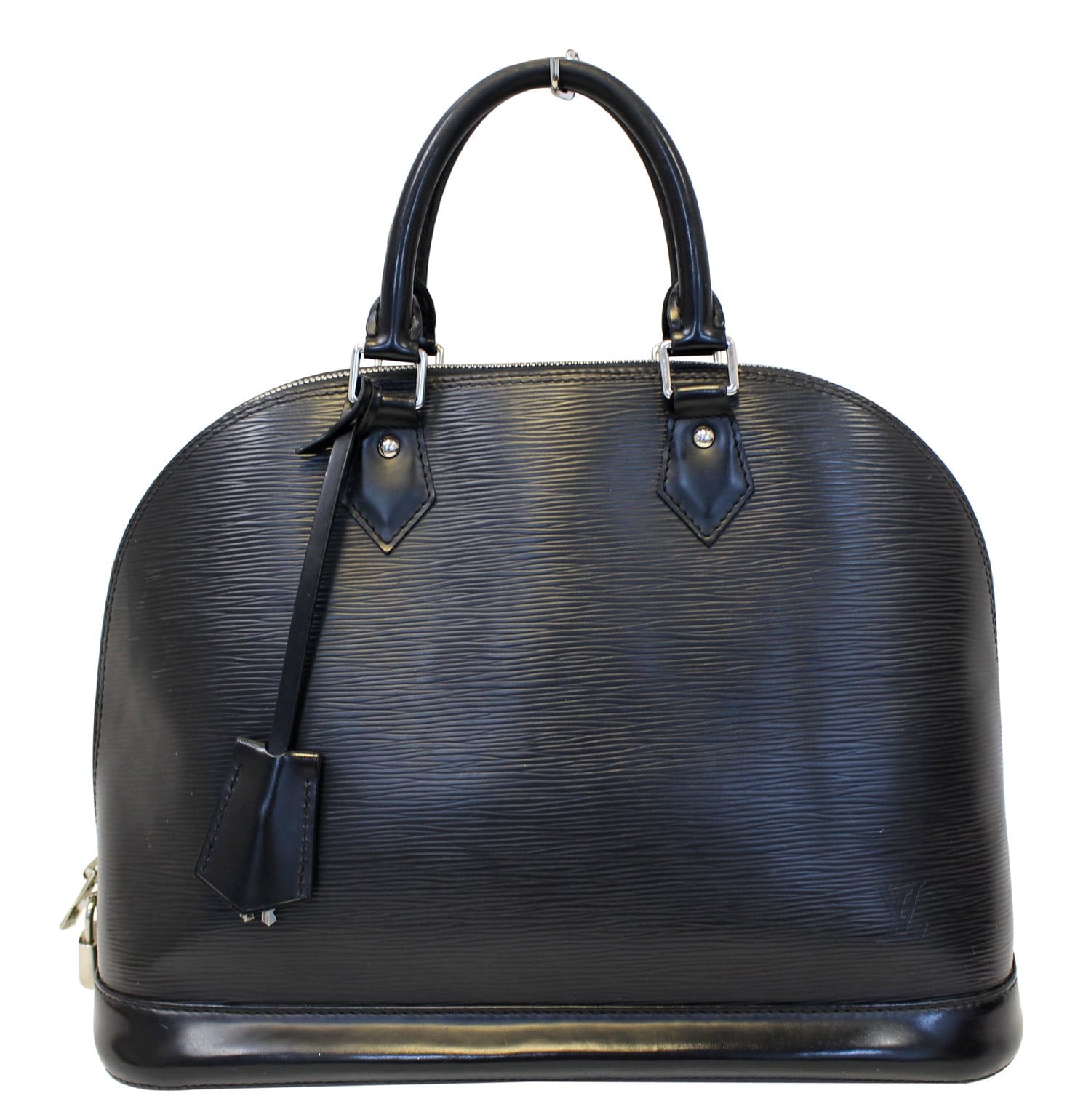 Louis Epi Alma Gm Satchel Bag Leather Black Travel Bag