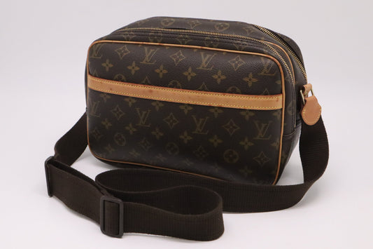 Louis Vuitton Reporter Monogram PM Canvas Handbag