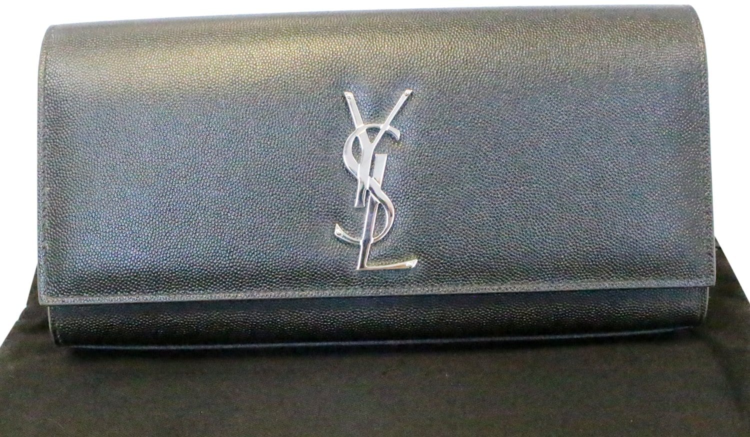 YSL Saint Laurent Saint Kate Clutch Leather Black Clutch Bag