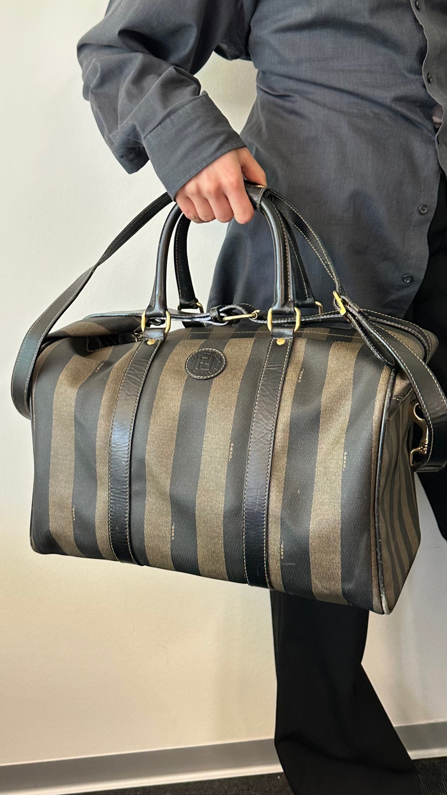 Fendi Boston Bag Brown Handbag