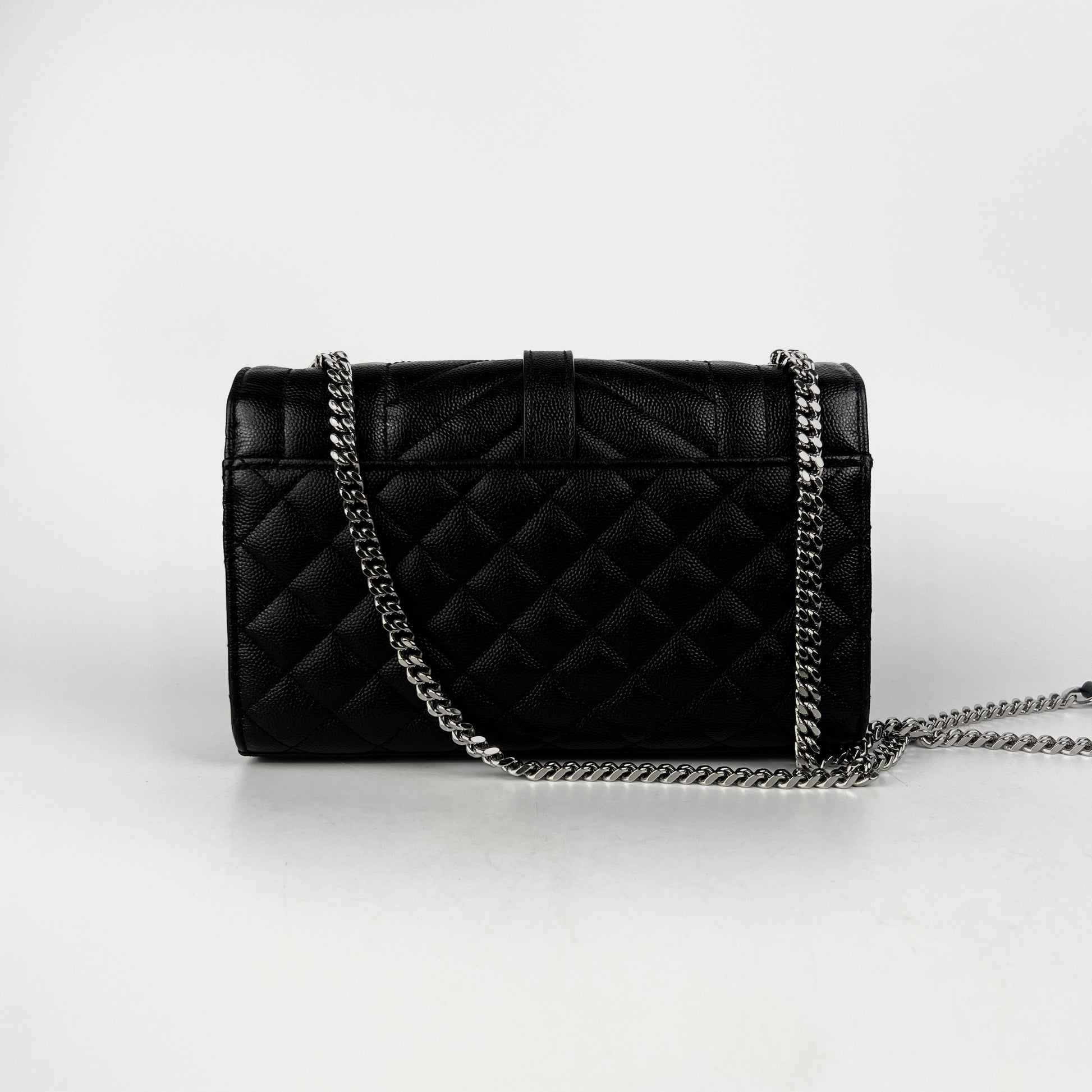 YSL Saint Laurent Envelope Crossbody Bag Black Small Flap