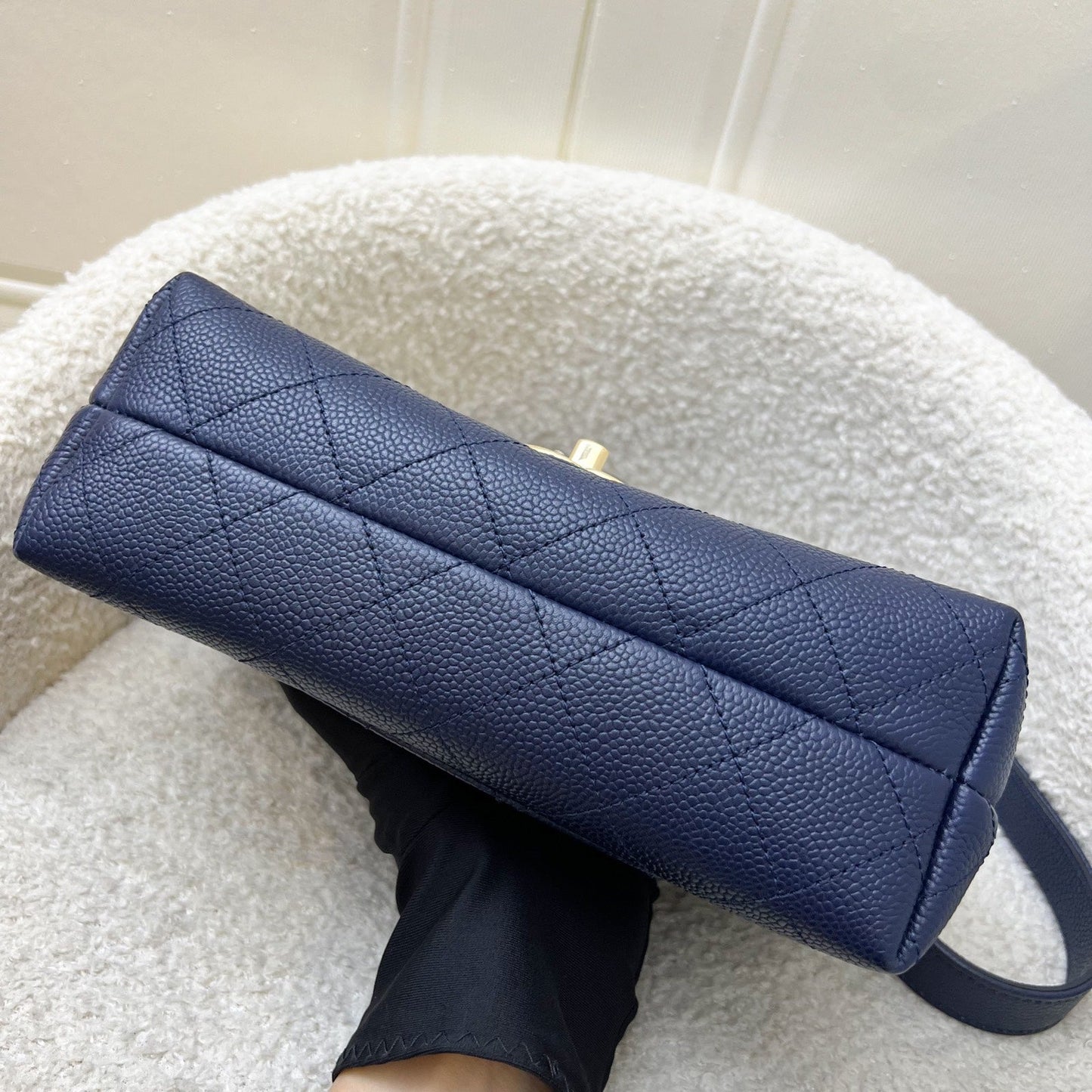 Chanel City Walk Flap in Navy Caviar and LGHW (Model: ) Accessory
