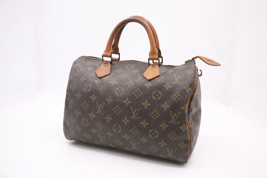Louis Vuitton Speedy 30 Monogram Canvas Handbag Canvas 1