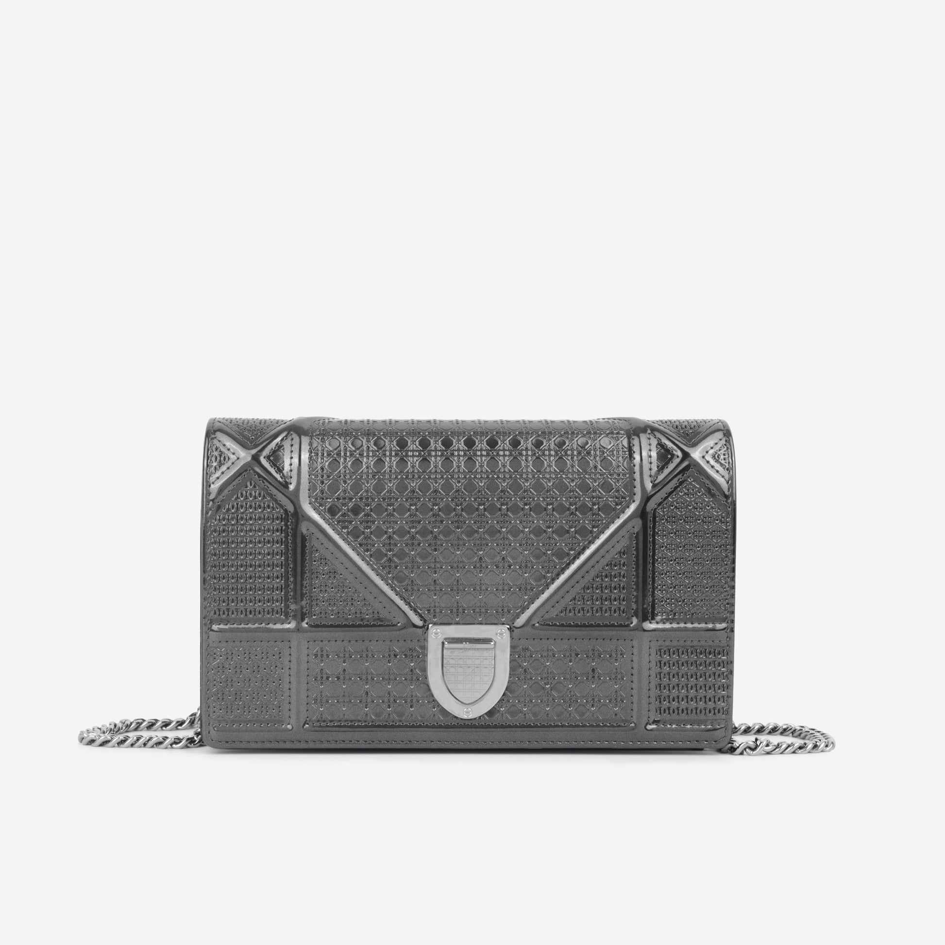 Dior Christian ama Woc Crossbody Bag Mettalic Cannage Shw