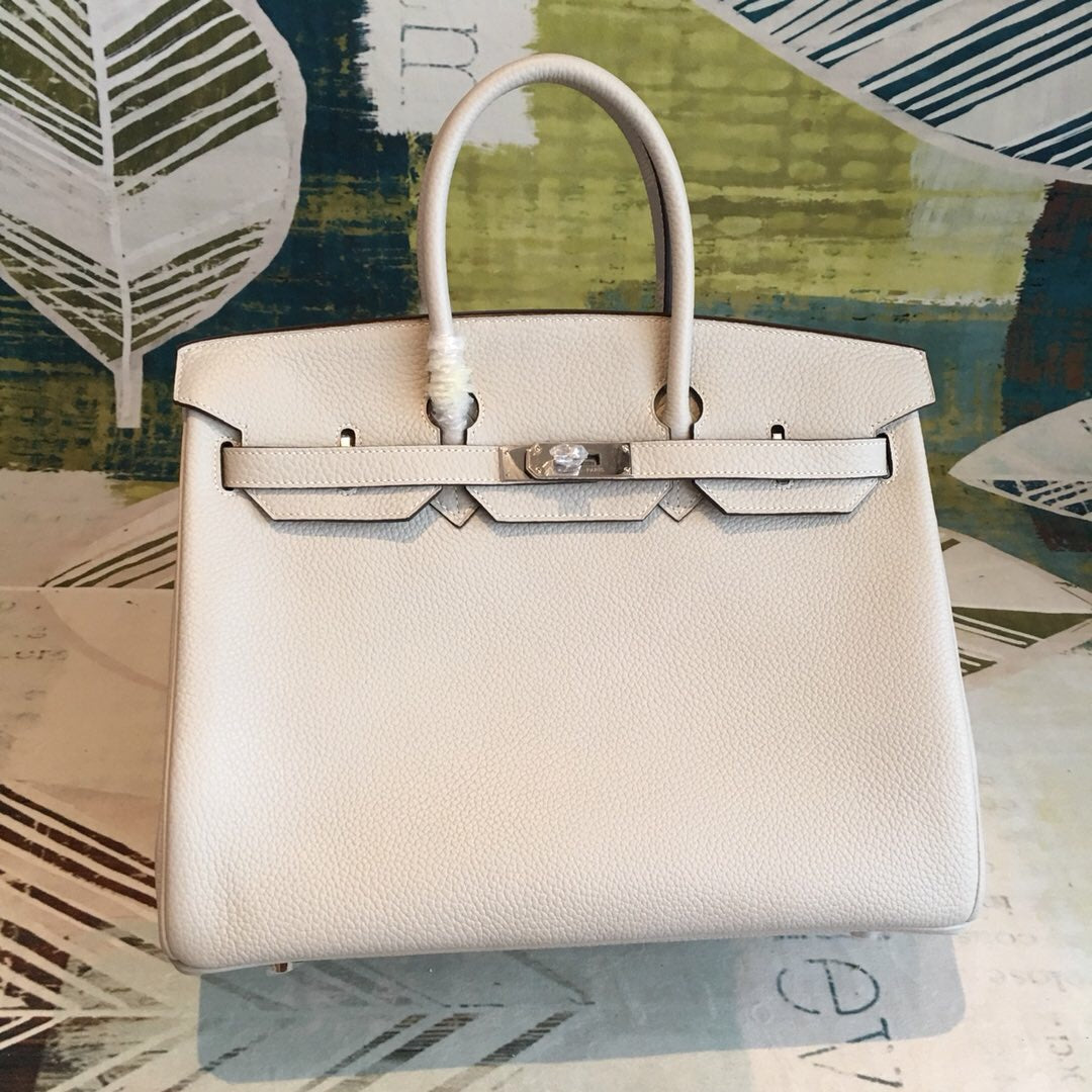 Top Quality Birkin For Women Sitop Qualityer White Travel Bag