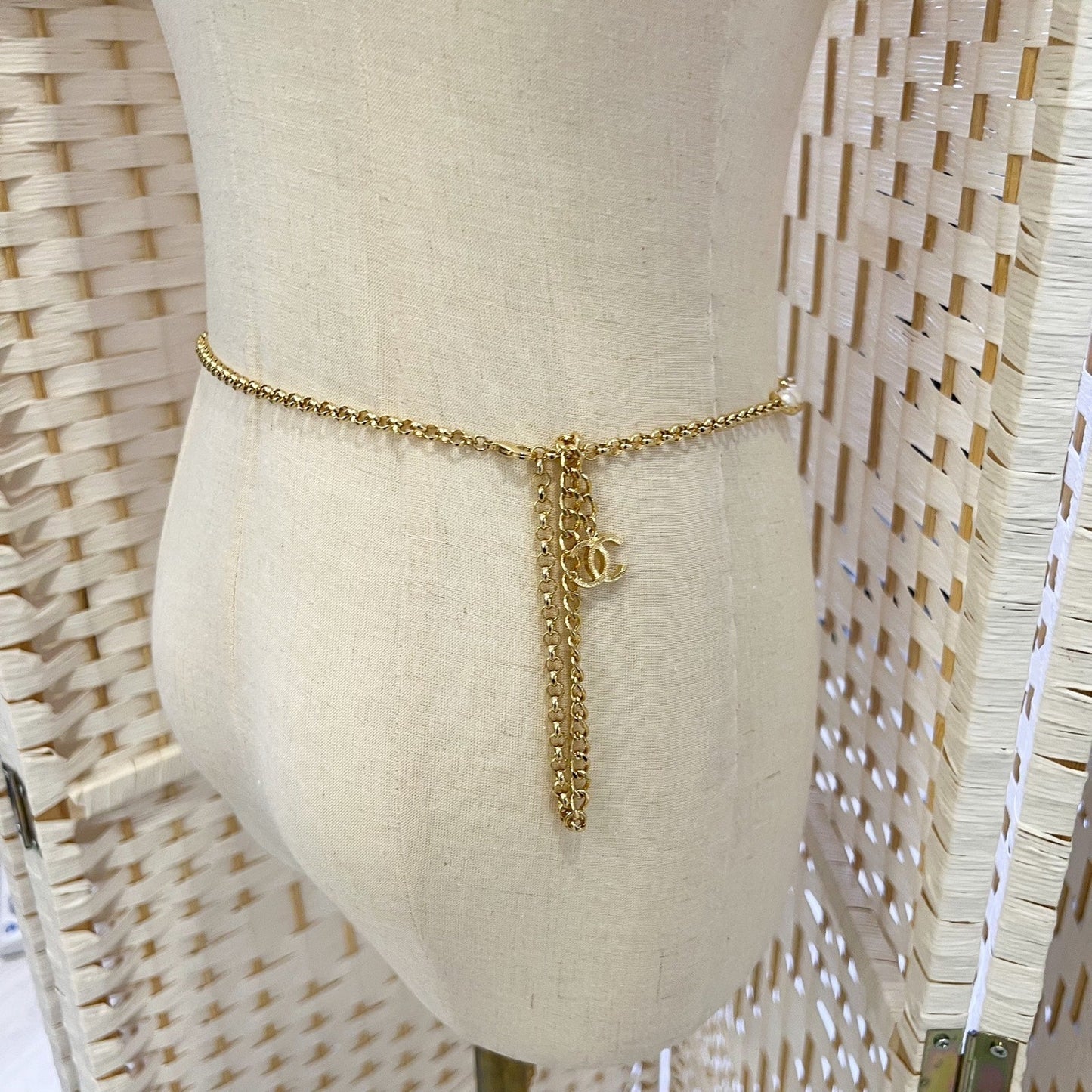 Chanel Runway Waist Chain Belt with Pearls in GHW ()