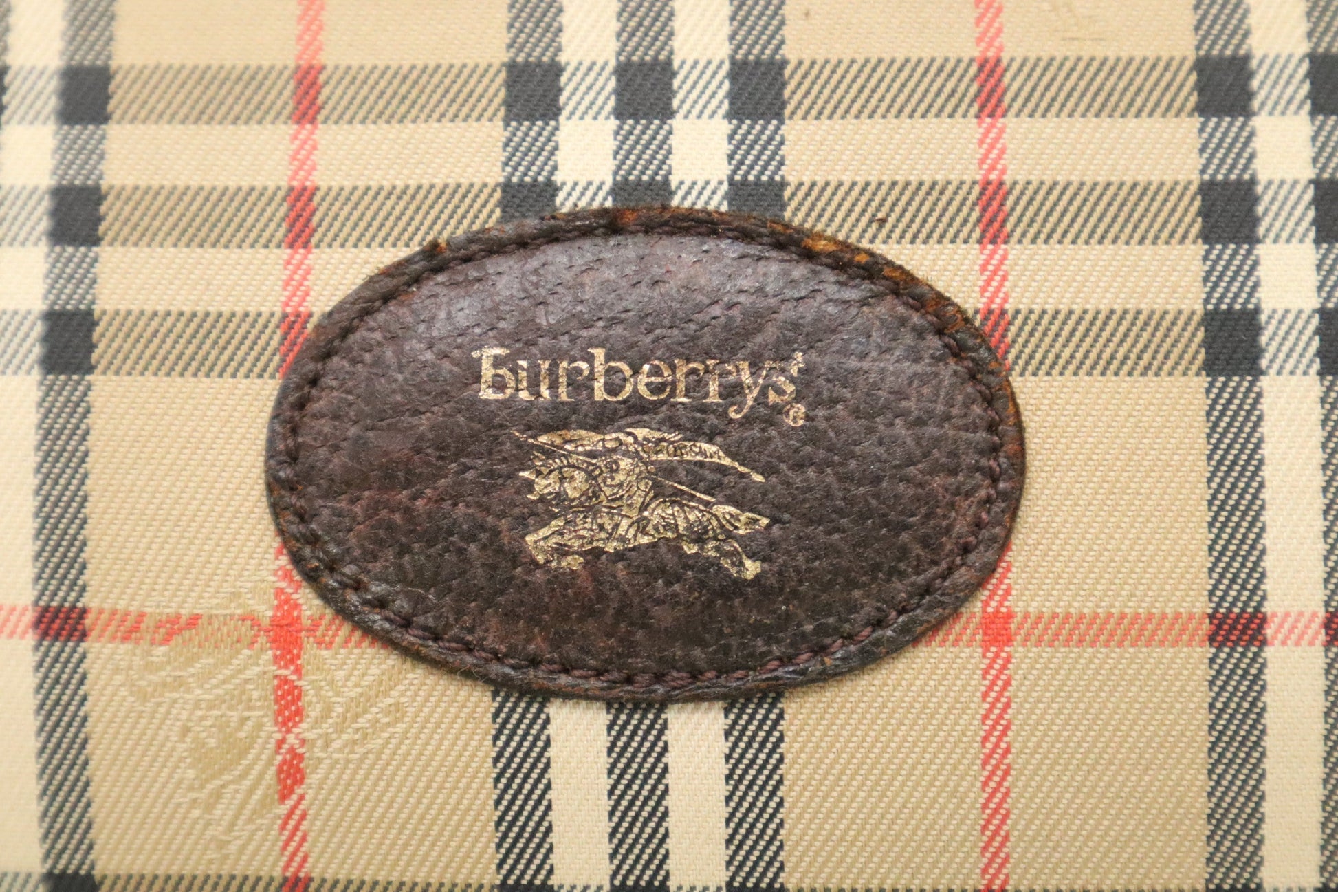 Burberry Clutch In Canvas Brown Clutch Bag