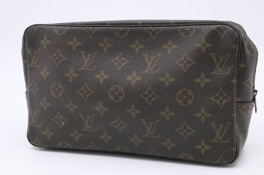 Louis Vuitton Trousse 28 Monogram Canvas Handbag Canvas 3