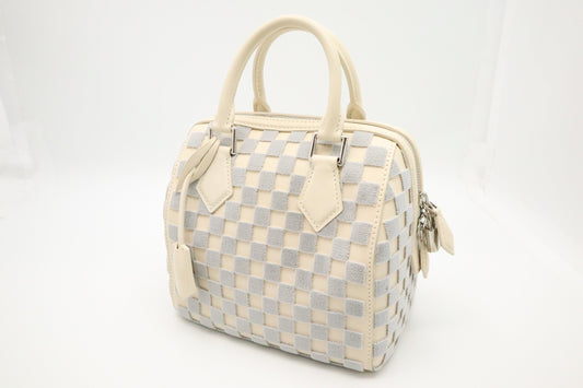 Louis Vuitton Speedy Cube Cubic Leather Damier Handbag