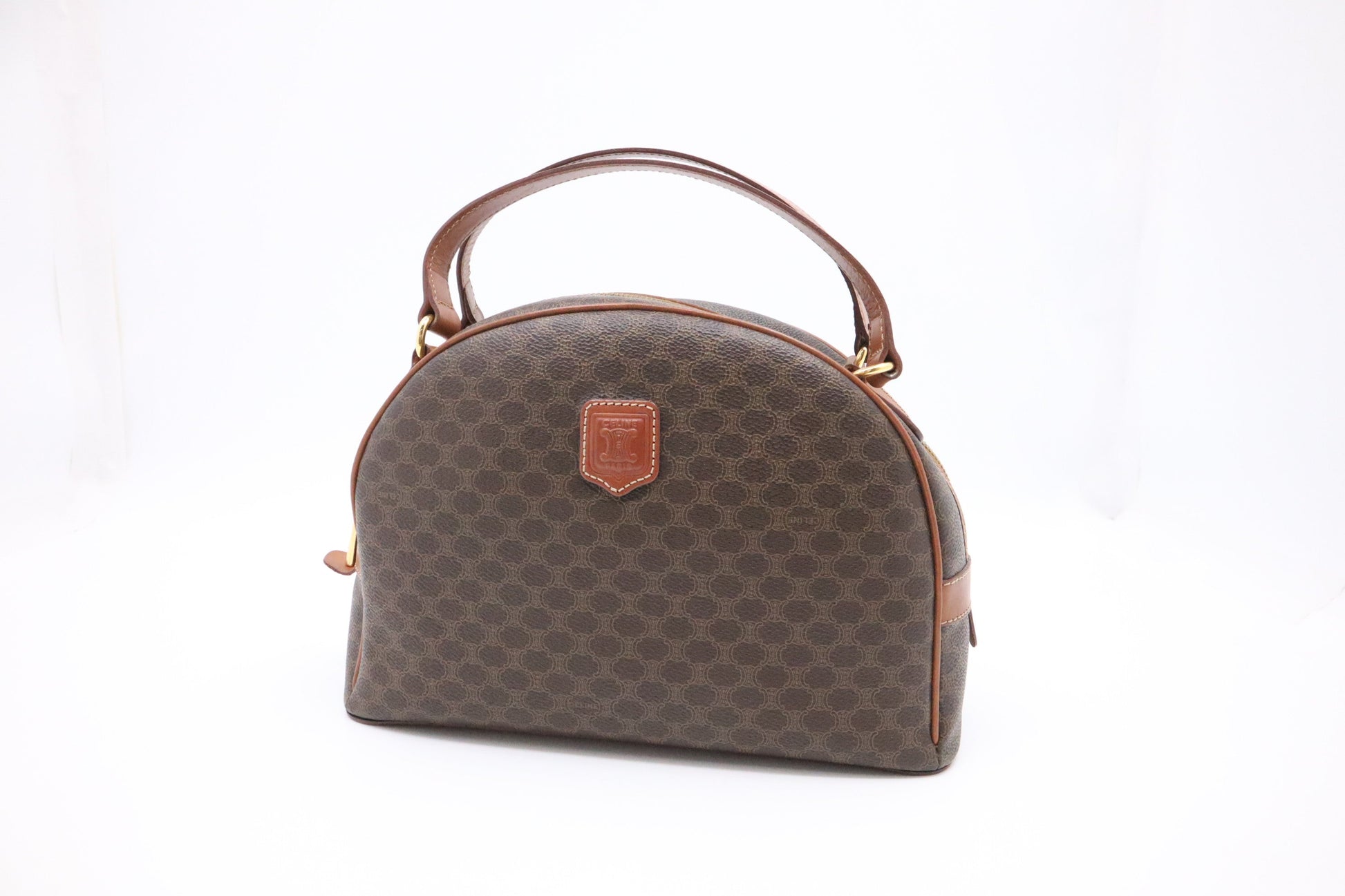 Celine Hand Bag In Macadam Canvas Travel Bag