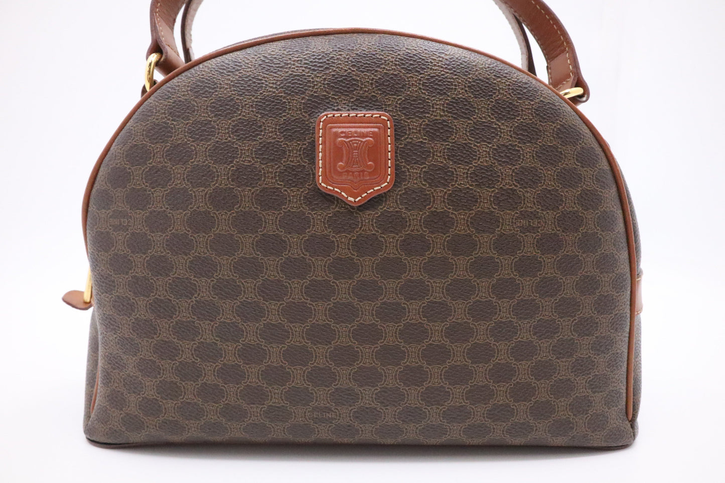 Celine Hand Bag In Macadam Canvas Travel Bag
