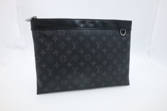Louis Vuitton Pochette Discovery Eclipse Monogram Canvas Clutch Bag Monogram Canvas