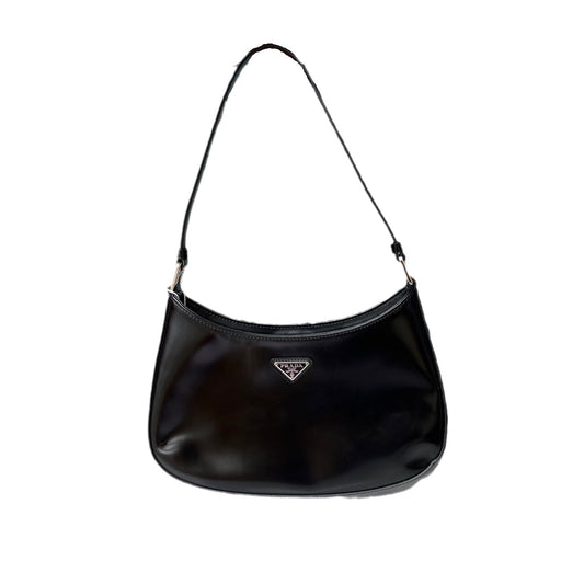 Prada Cleo Shoulder Bag Leather Black