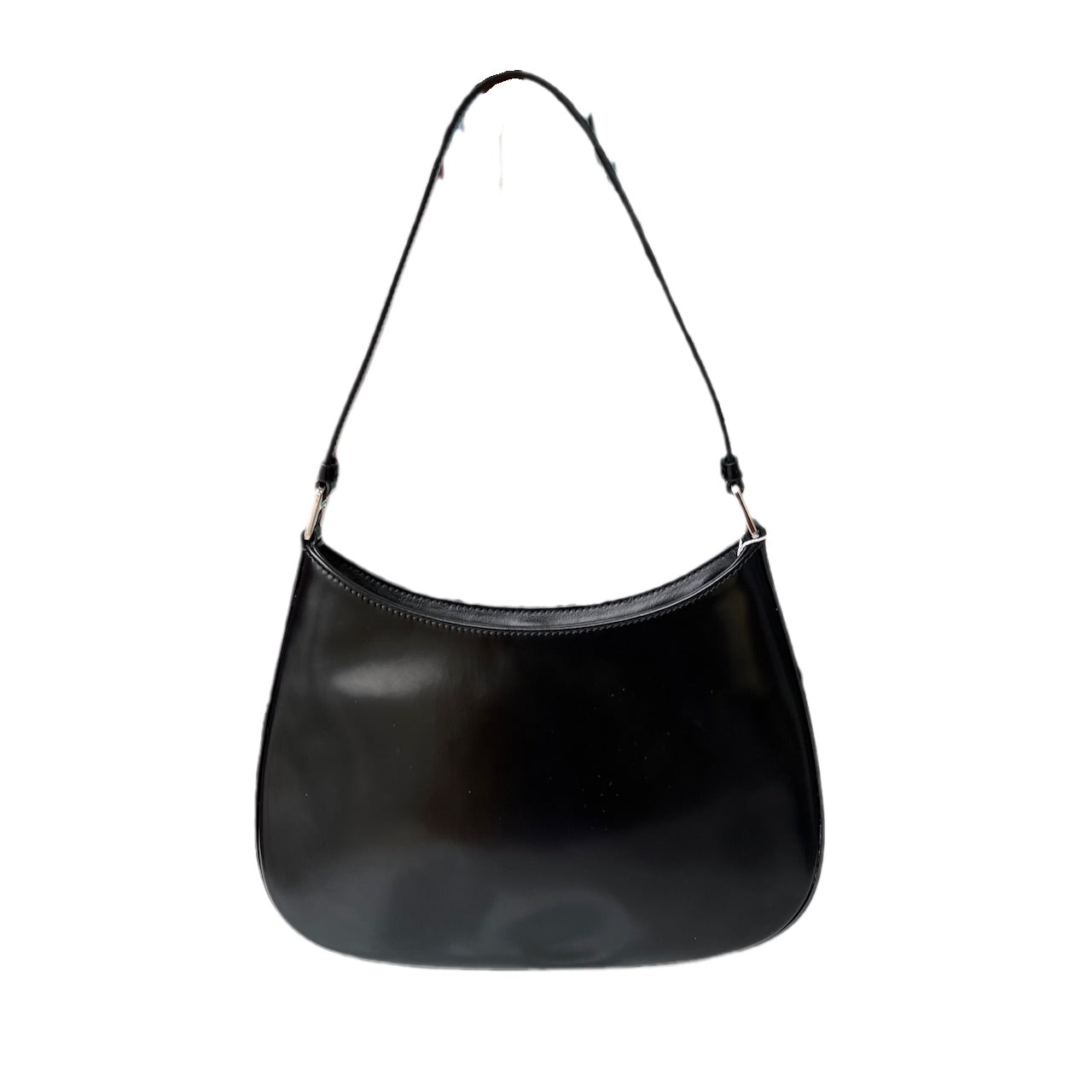 Prada Cleo Shoulder Bag Leather Black