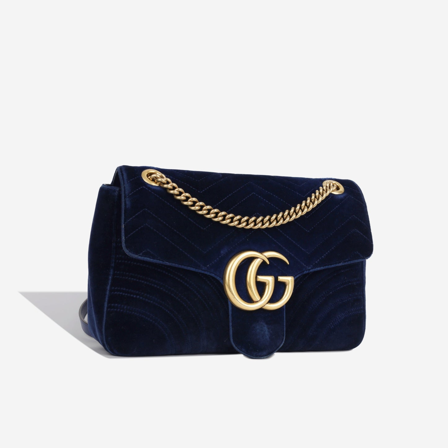 Gucci Marmont Bag Medium Shoulder Bag Velvet Ghw