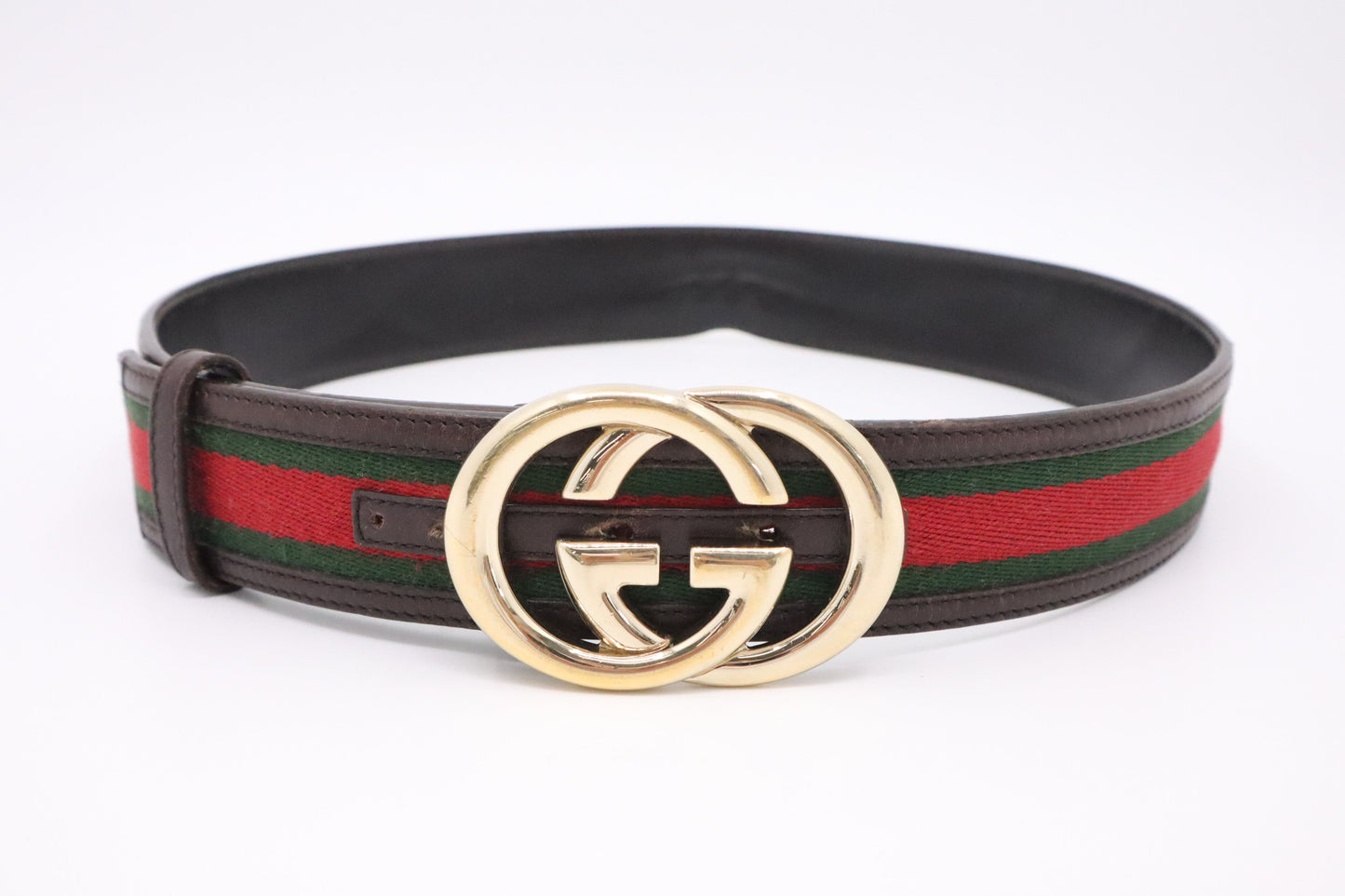 Gucci Sherry Line Leather Brown Belt