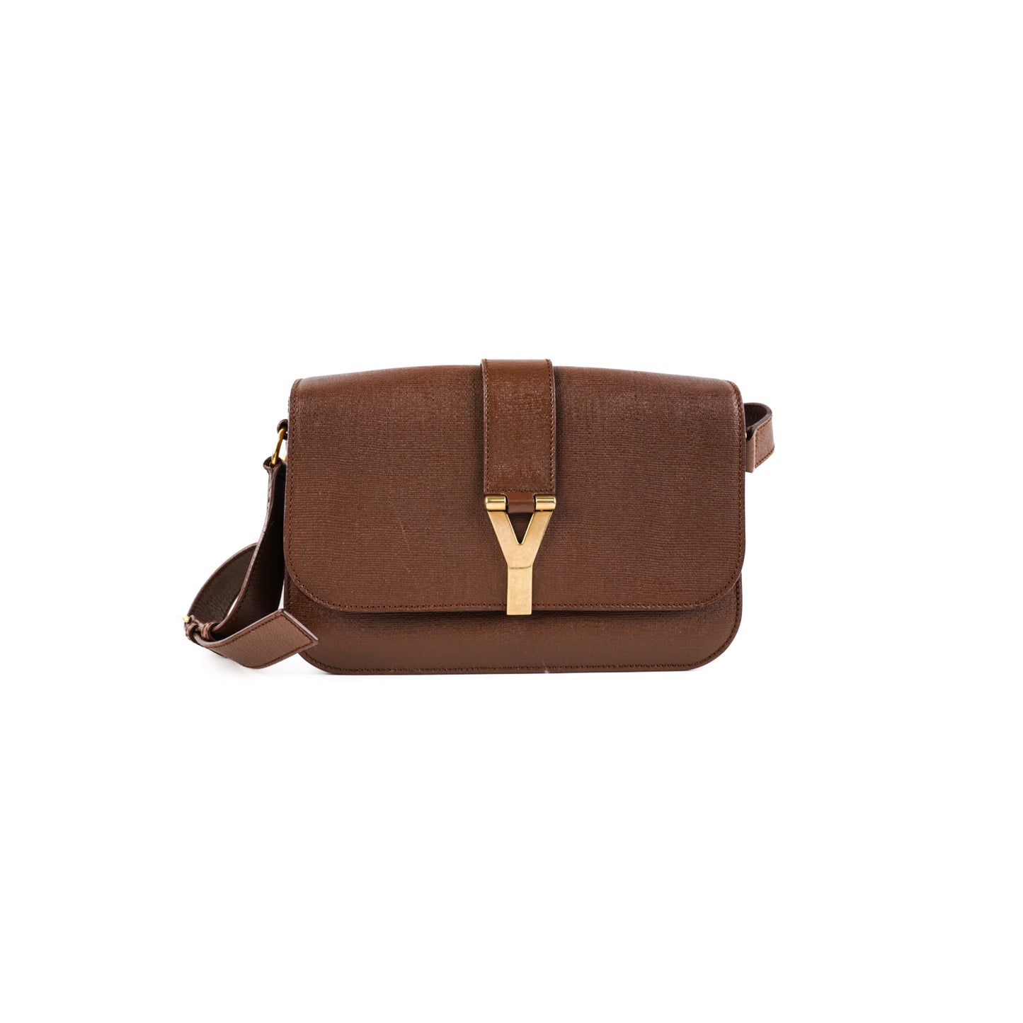 YSL Saint Laurent Chyc Crossbody Bag Brown Medium