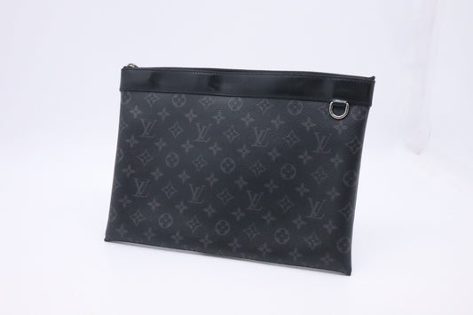 Louis Vuitton Pochette Discovery Eclipse Monogram Canvas Clutch Bag