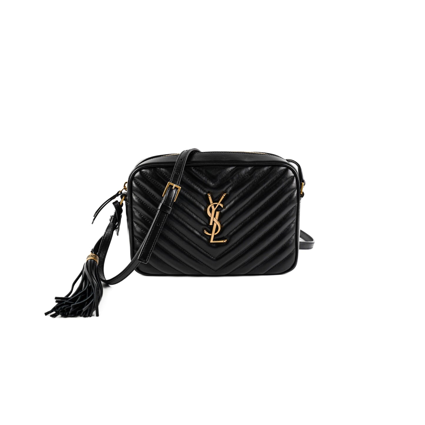 YSL Saint Laurent Camera Lou Bag Black Medium Travel Bag
