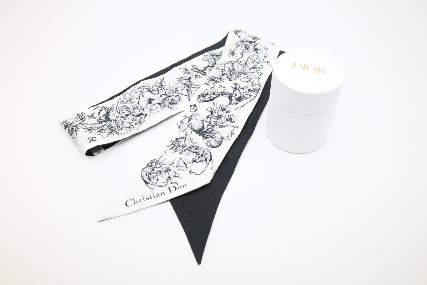 Dior Zodiac Mitzah Twilly In And Silk Handbag Black White Travel Bag