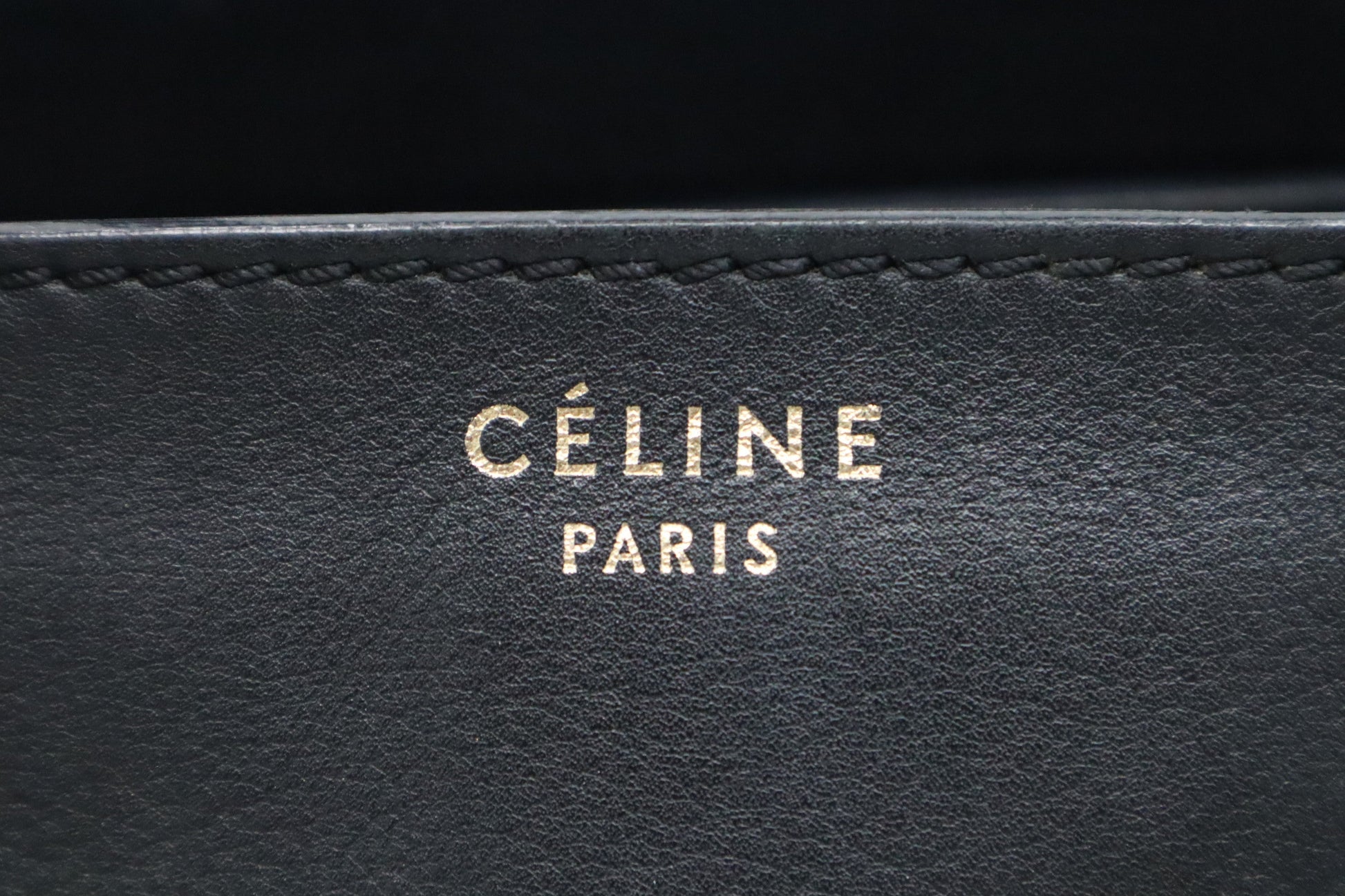 Celine Luggage In Handbag Leather Black Travel Bag