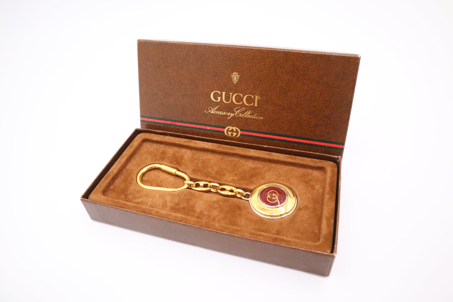 Gucci Accessory Collection Key -toned Gold Silver Chain Key Chain
