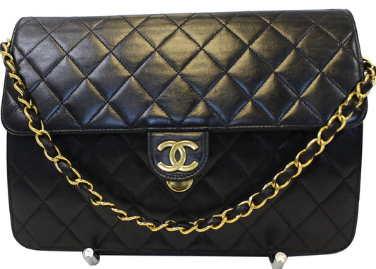 Chanel Single Flap Shoulder Bag Final Call Leather Quilted