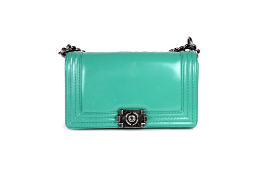 Chanel 2015 Medium Boy Green Accessory