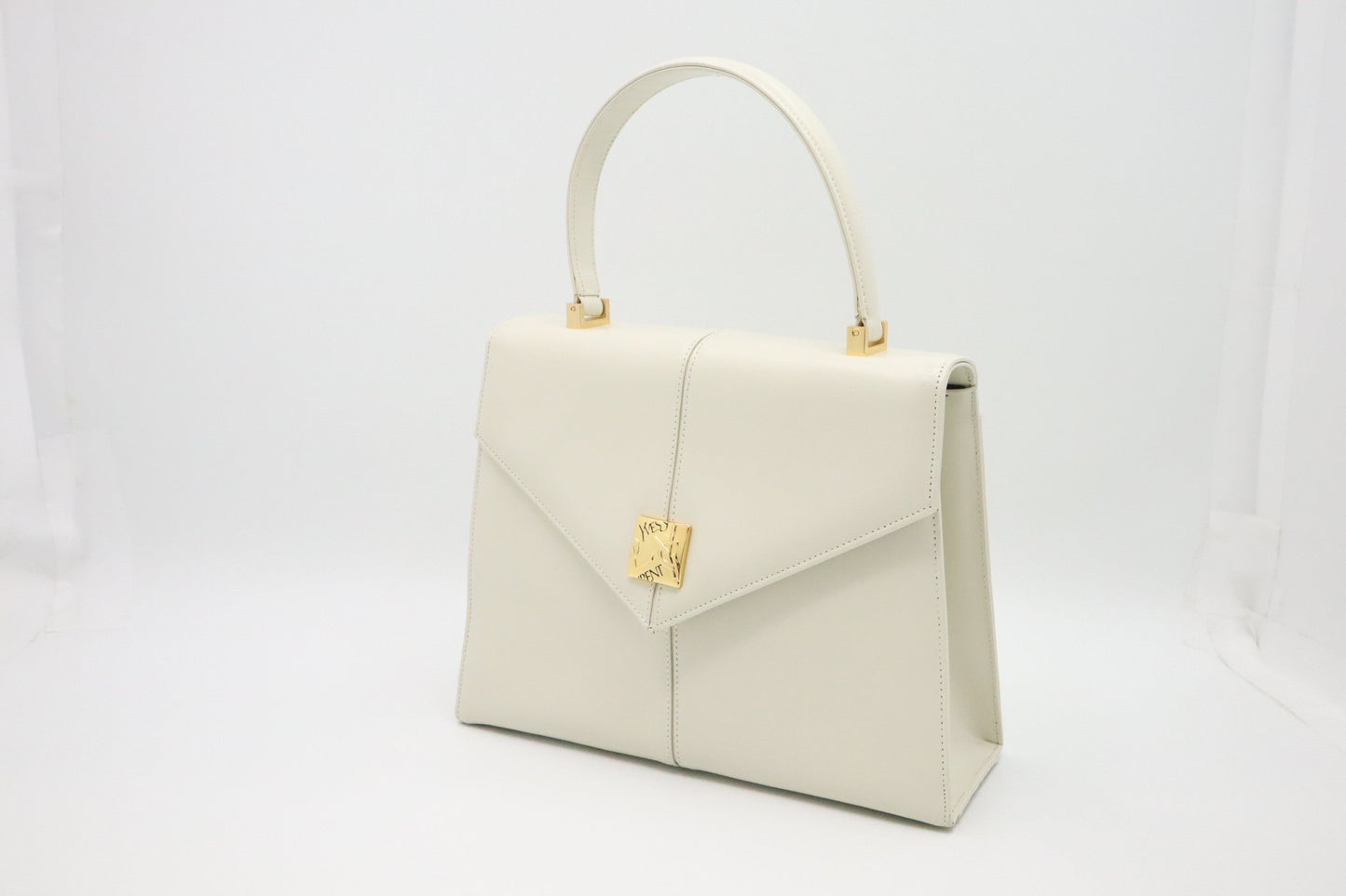 YSL Saint Laurent Handbag In Leather White Travel Bag