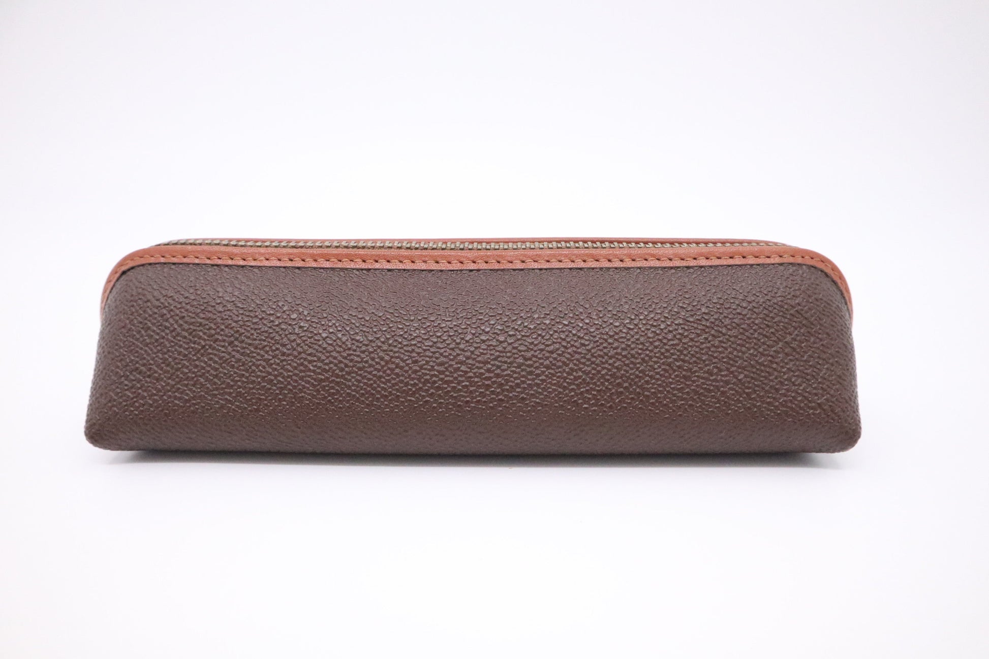 Burberry Pen Case In Handbag Leather Brown Travel Bag