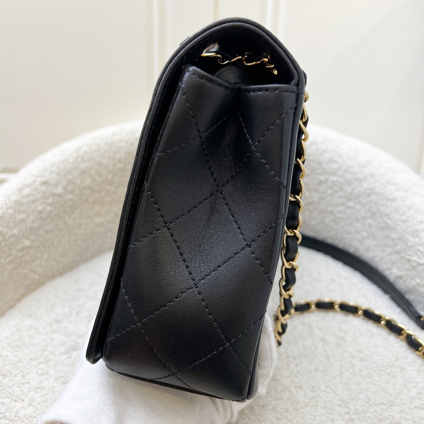 Chanel Large Mademoiselle Flap in Black Calfskin and GHW Accessory