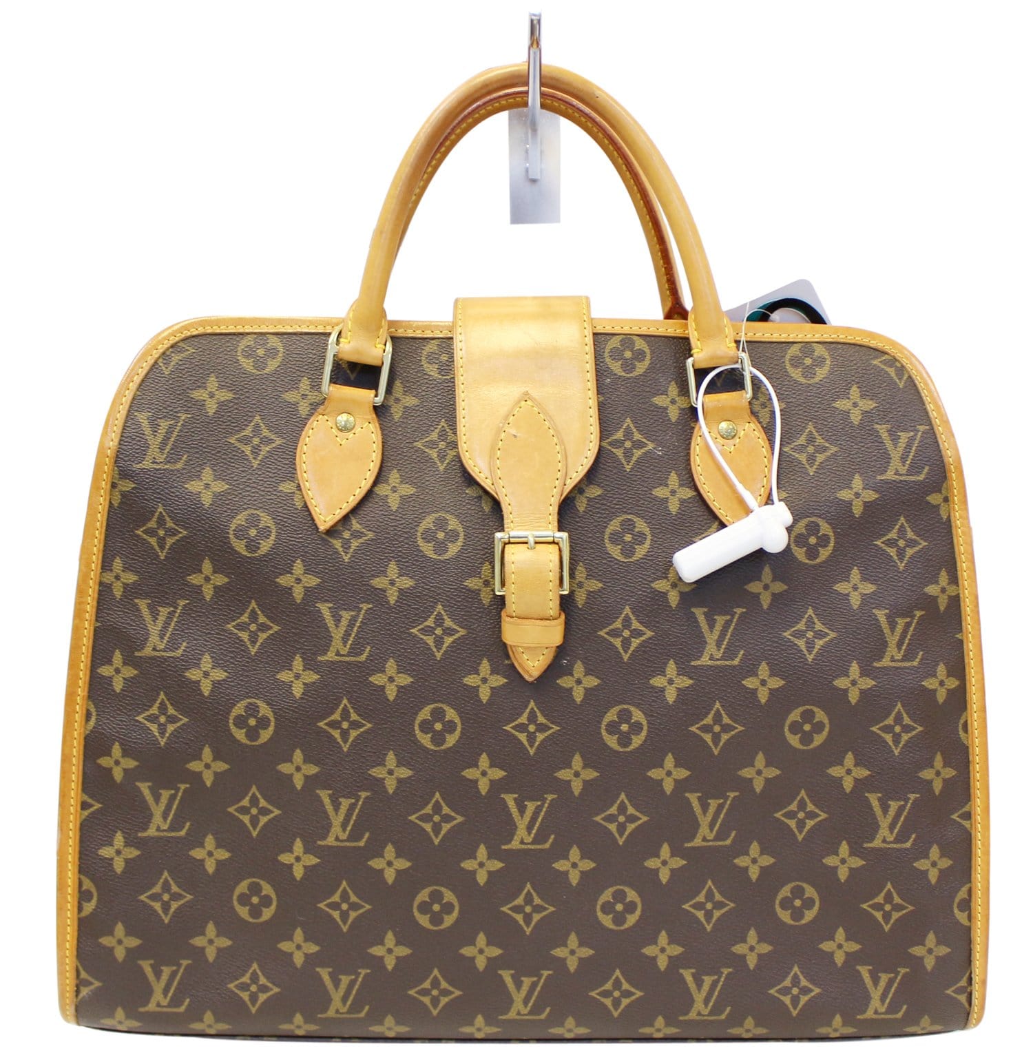Louis Rivoli Briefcase Satchel Bag Canvas Monogram Travel Bag