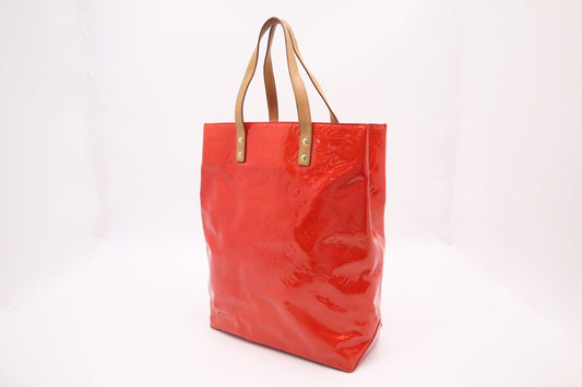 Louis Vuitton Reade Sunset Orange MM Leather Vernis Handbag