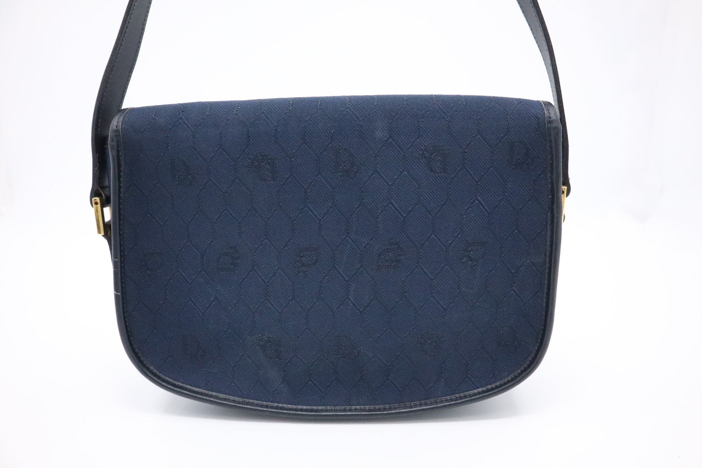 Dior Crossbody In Honeycomb Handbag Canvas Blue Crossbody Bag