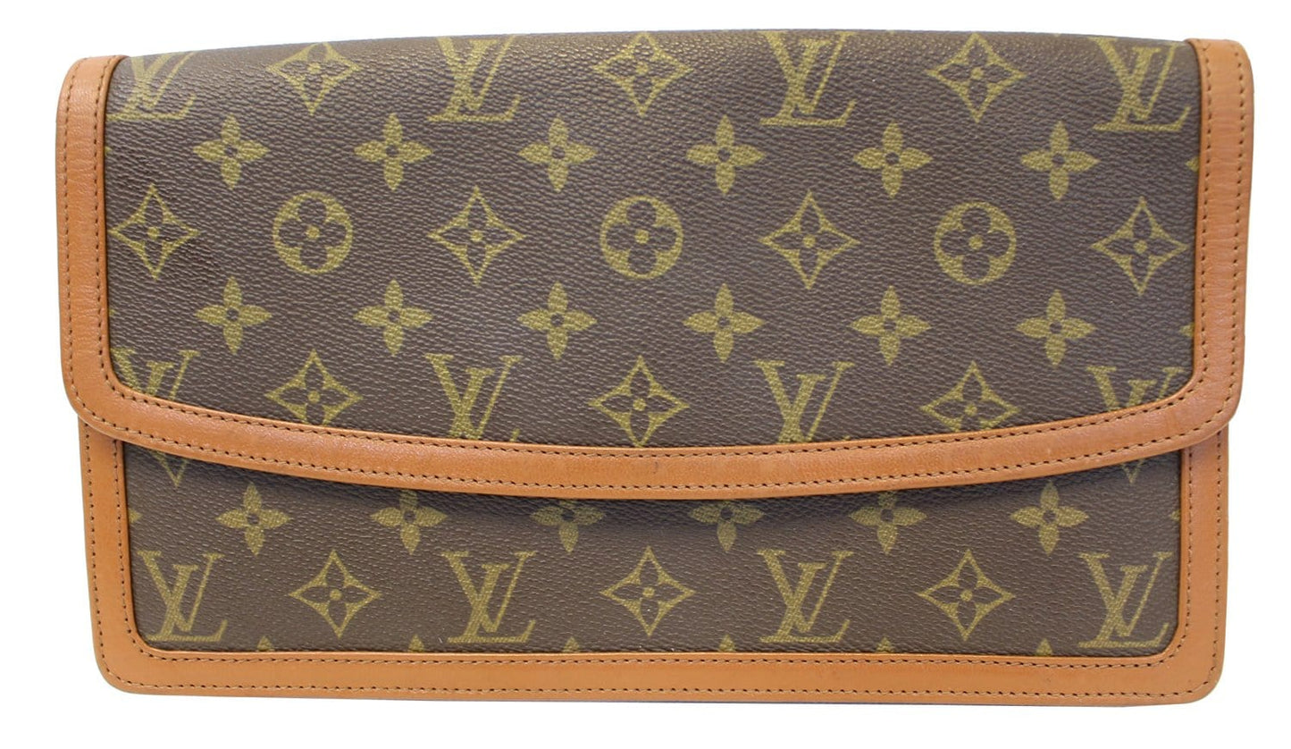 Louis Pochette Dame Gm Clutch Canvas Monogram Clutch Bag