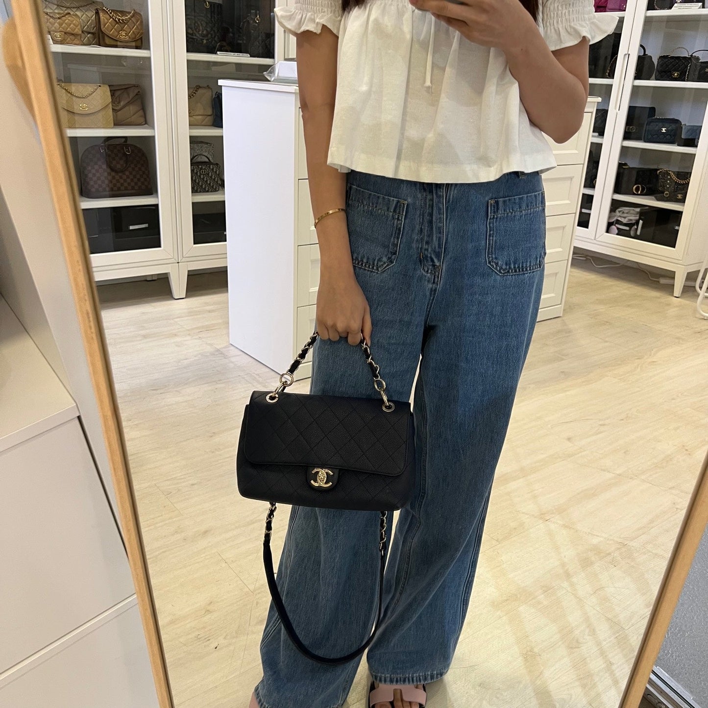 Chanel City Walk Flap in Navy Caviar LGHW (Model: ) Accessory