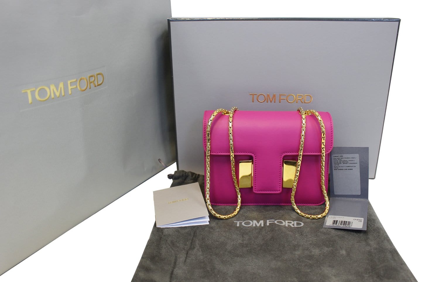 Tom Ford Sienna Hot Crossbody Bag Leather Pink